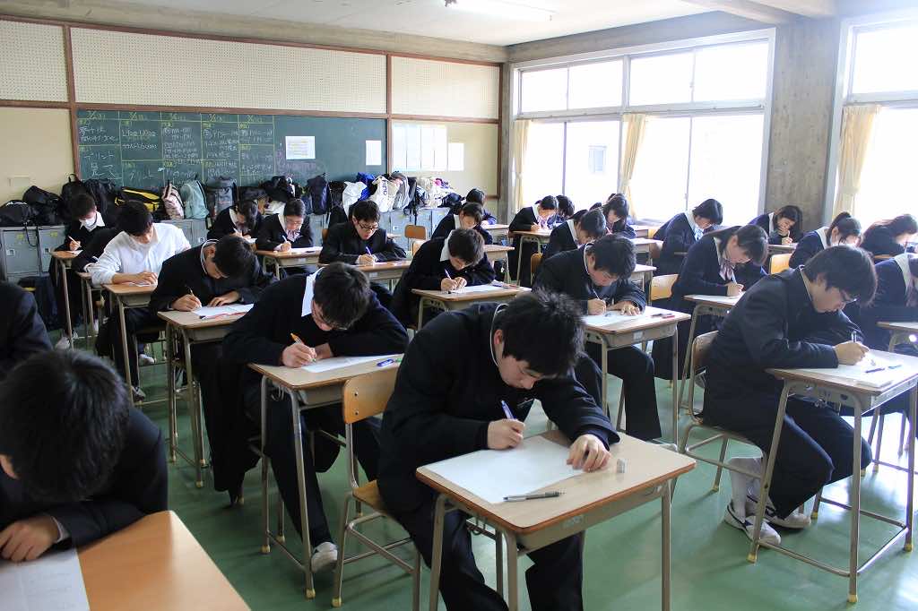 2017/03/02　学年末考査１日目