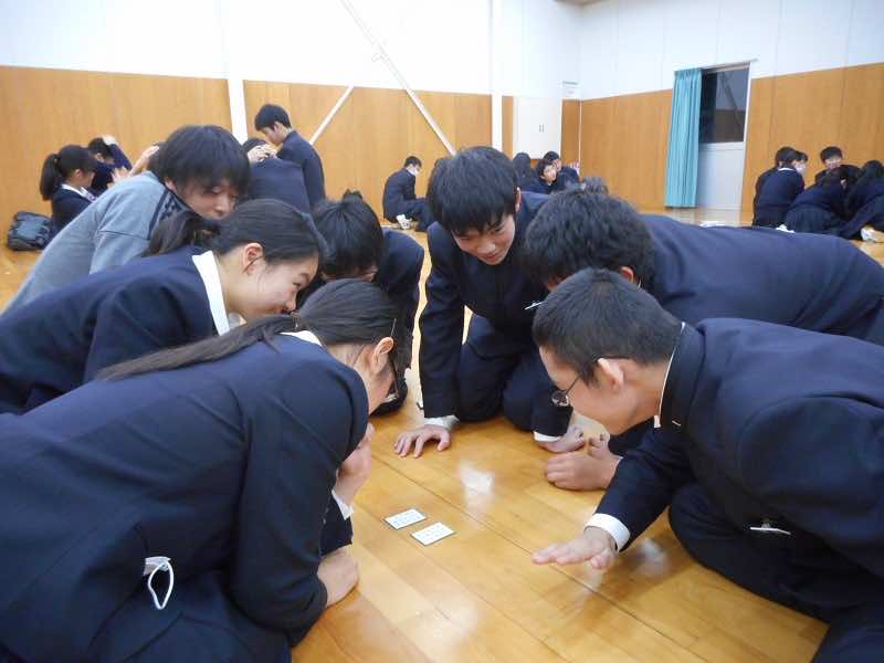 2018/01/18　陸上部奉仕活動および新春かるた大会