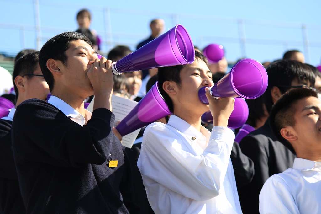 2018/11/10　サッカー決勝戦生徒応援