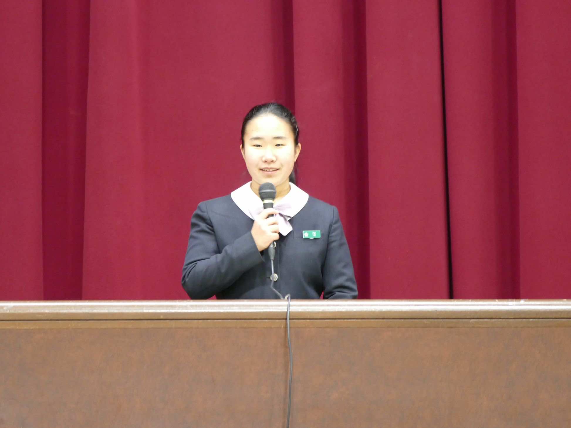 2018/12/11　後期生徒総会