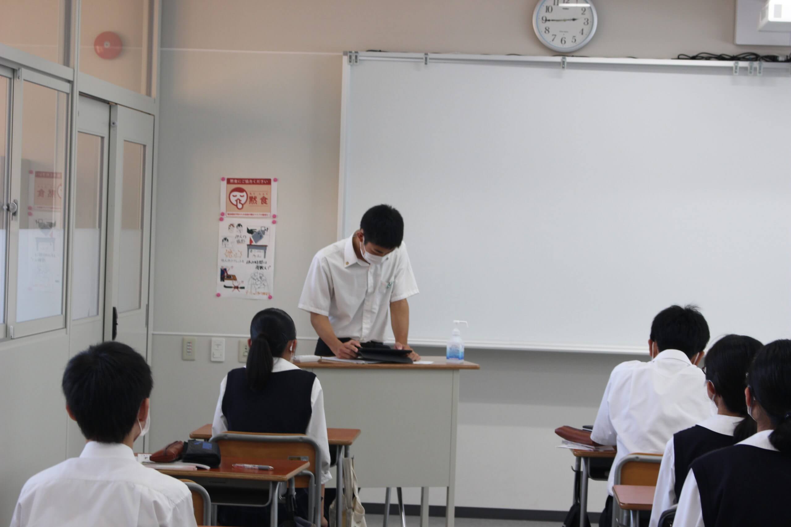 2021/10/12　中学校２年生の１日