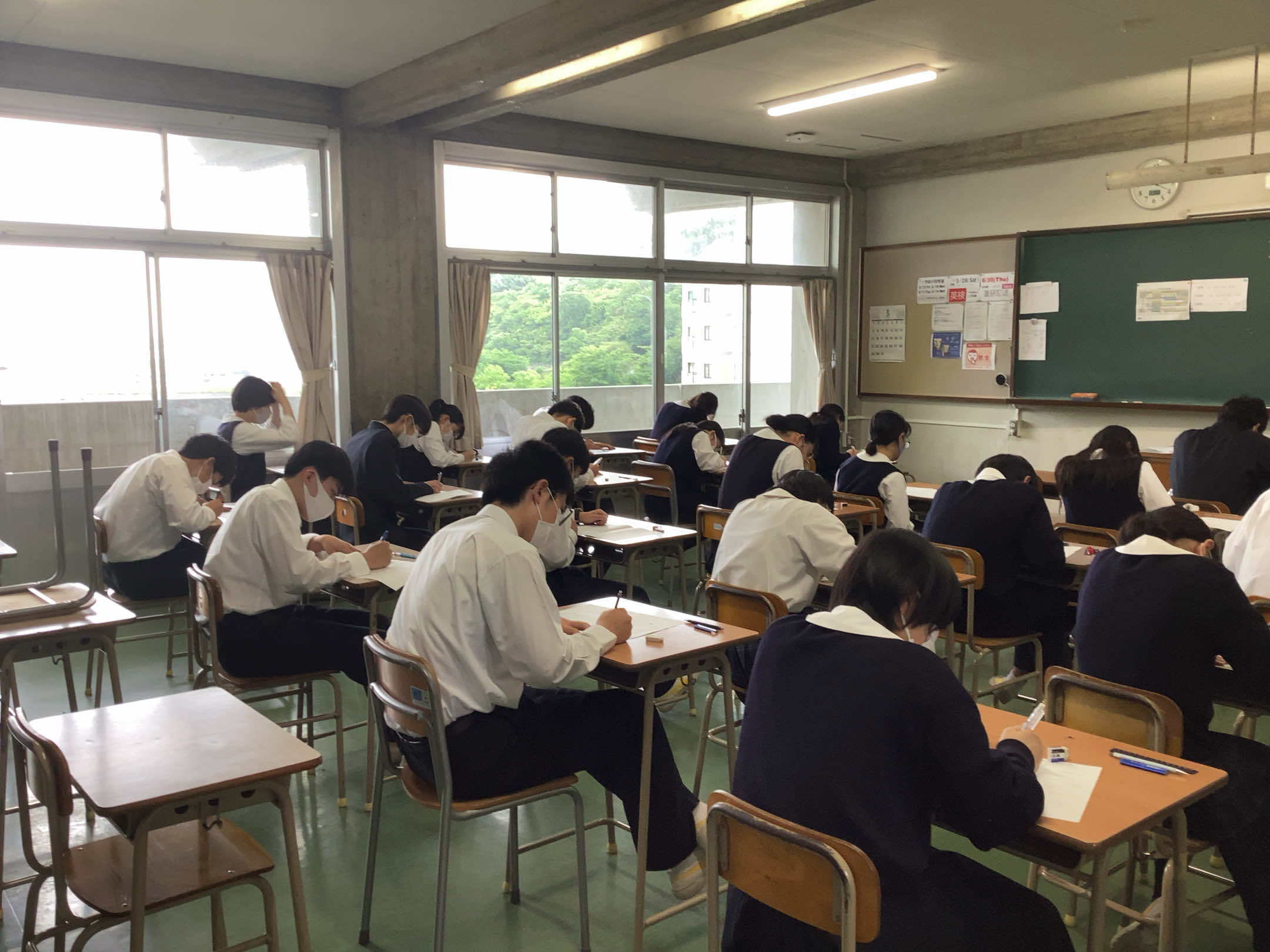 2022/05/18　中間考査（最終日）