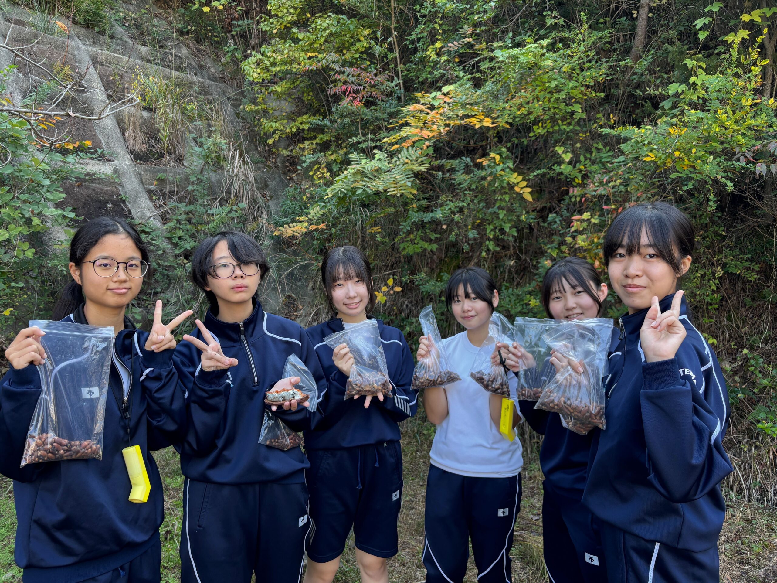 〜自然体感の授業で、山へどんぐり拾いに〜　【高1未来探究 i コース0期生】